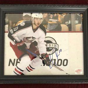 FRAMED BLUE JACKETS SPORTS MEMORABILIA STORE COA Auto Photo ALEXANDER WENNBERG